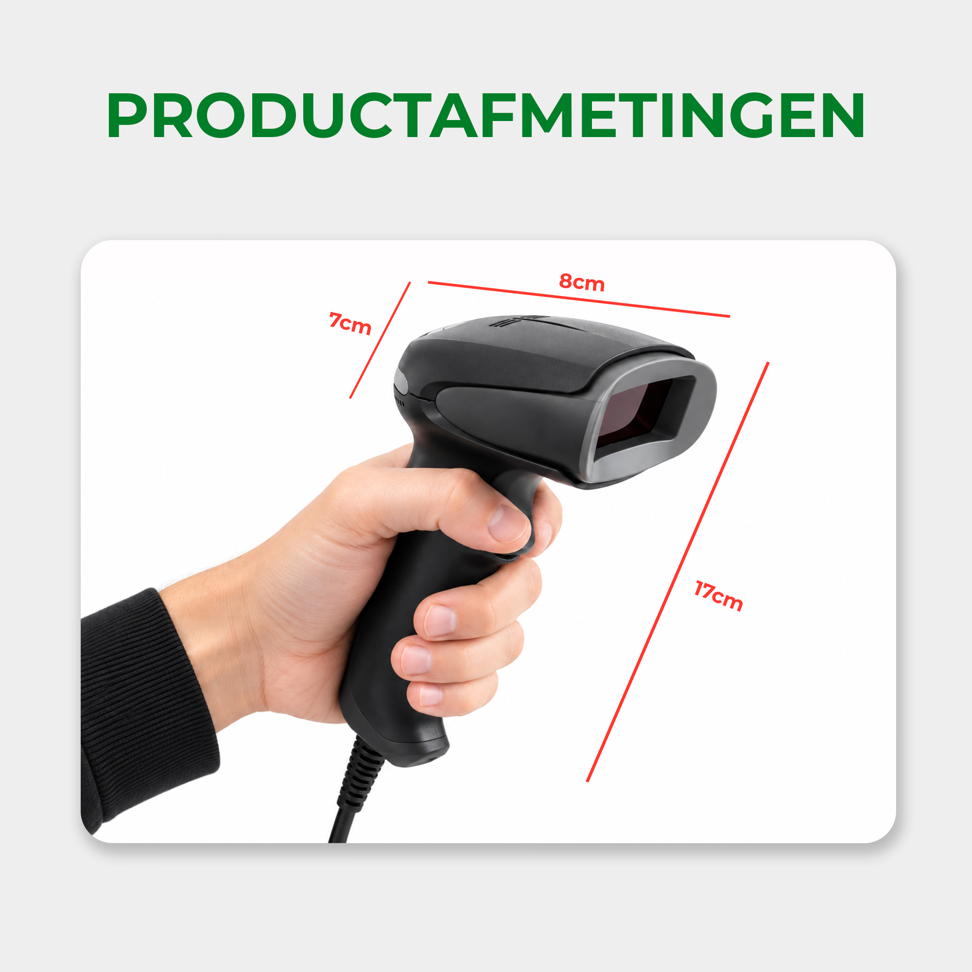 Afintek 1D barcodescanner | USB bedraad - Afbeelding 9