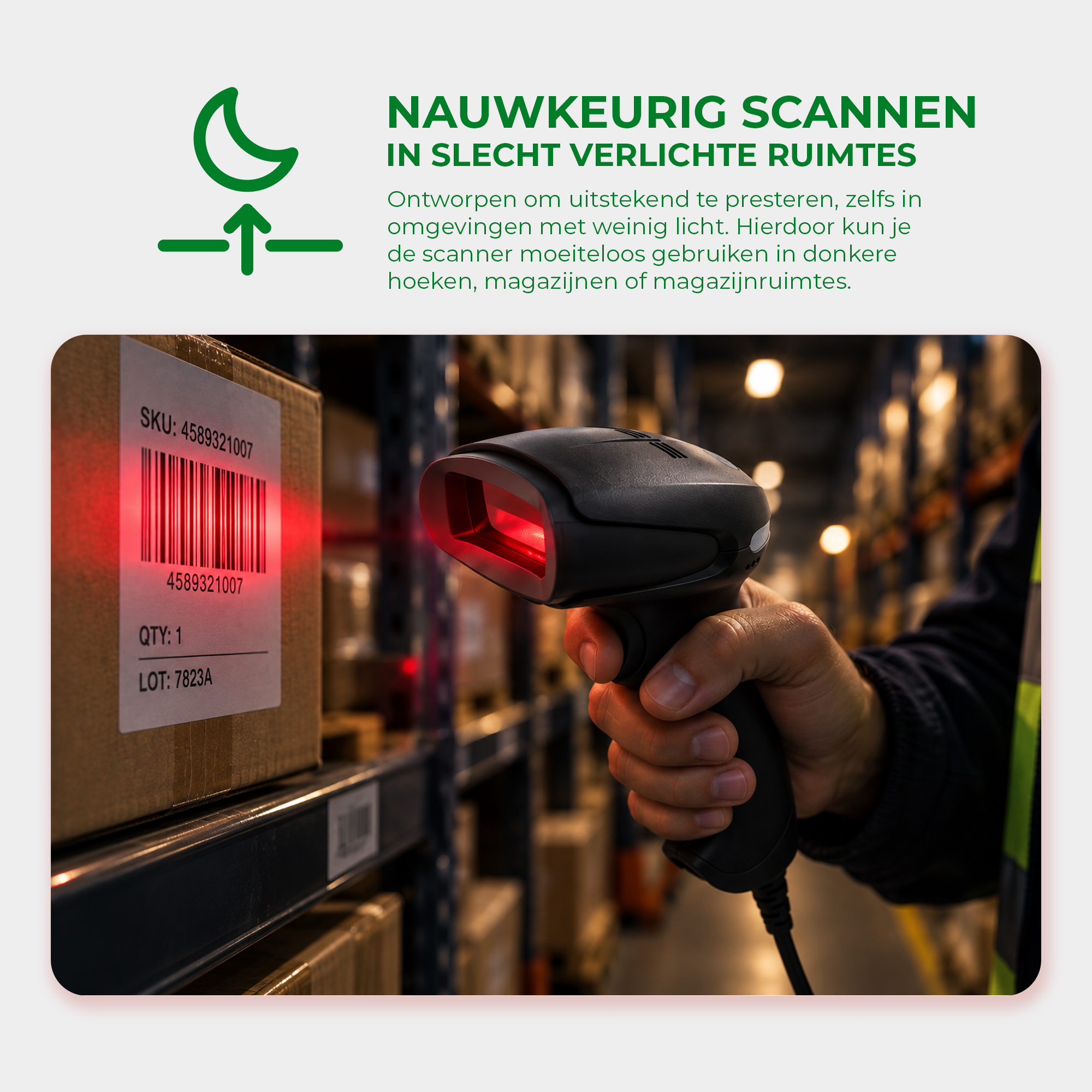 Afintek 1D barcodescanner | USB bedraad - Afbeelding 8