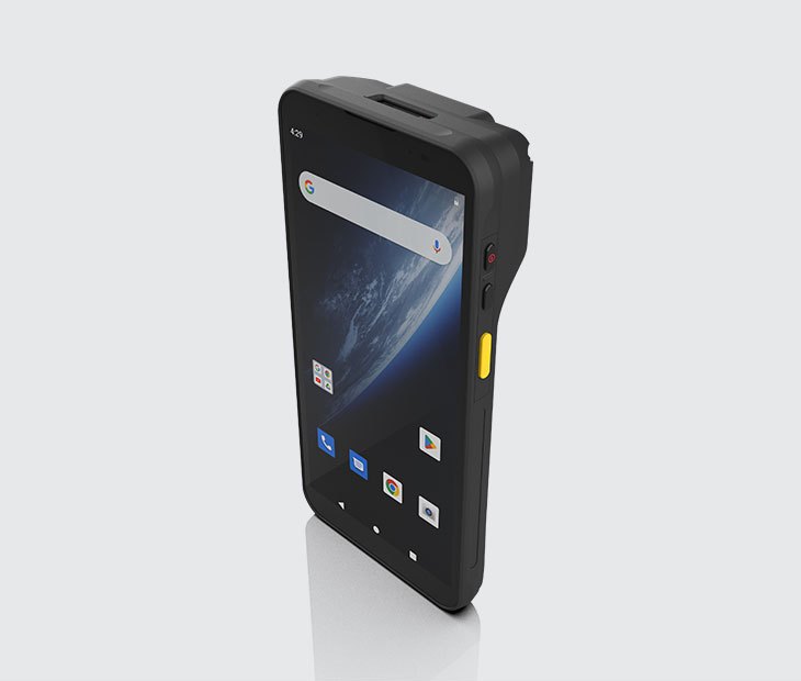 AFINTEK AT451 Android PDA zijaanzicht met scanknop