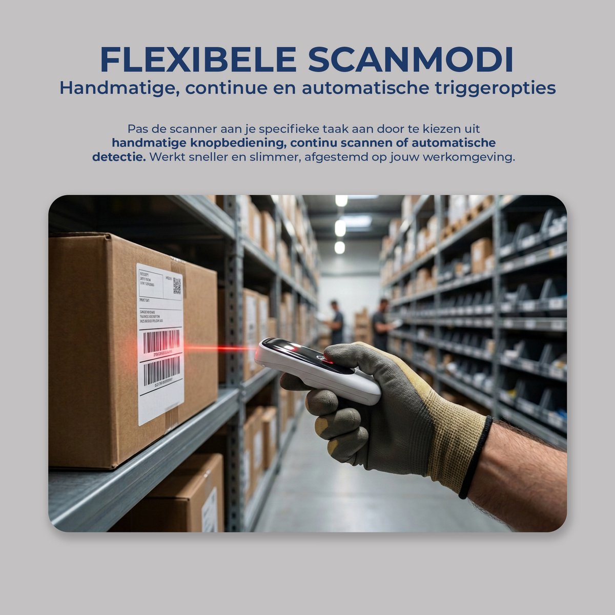 AFINTEK M2 Mini Draadloze Barcodescanner 1D & 2D Barcodes met Bluetooth - Afbeelding 3